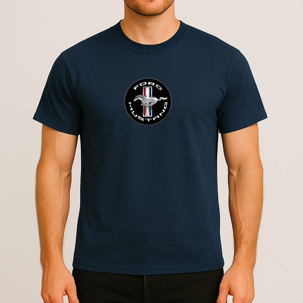 Men’s Ford Mustang Motorsport Supercars Cotton T-Shirt
