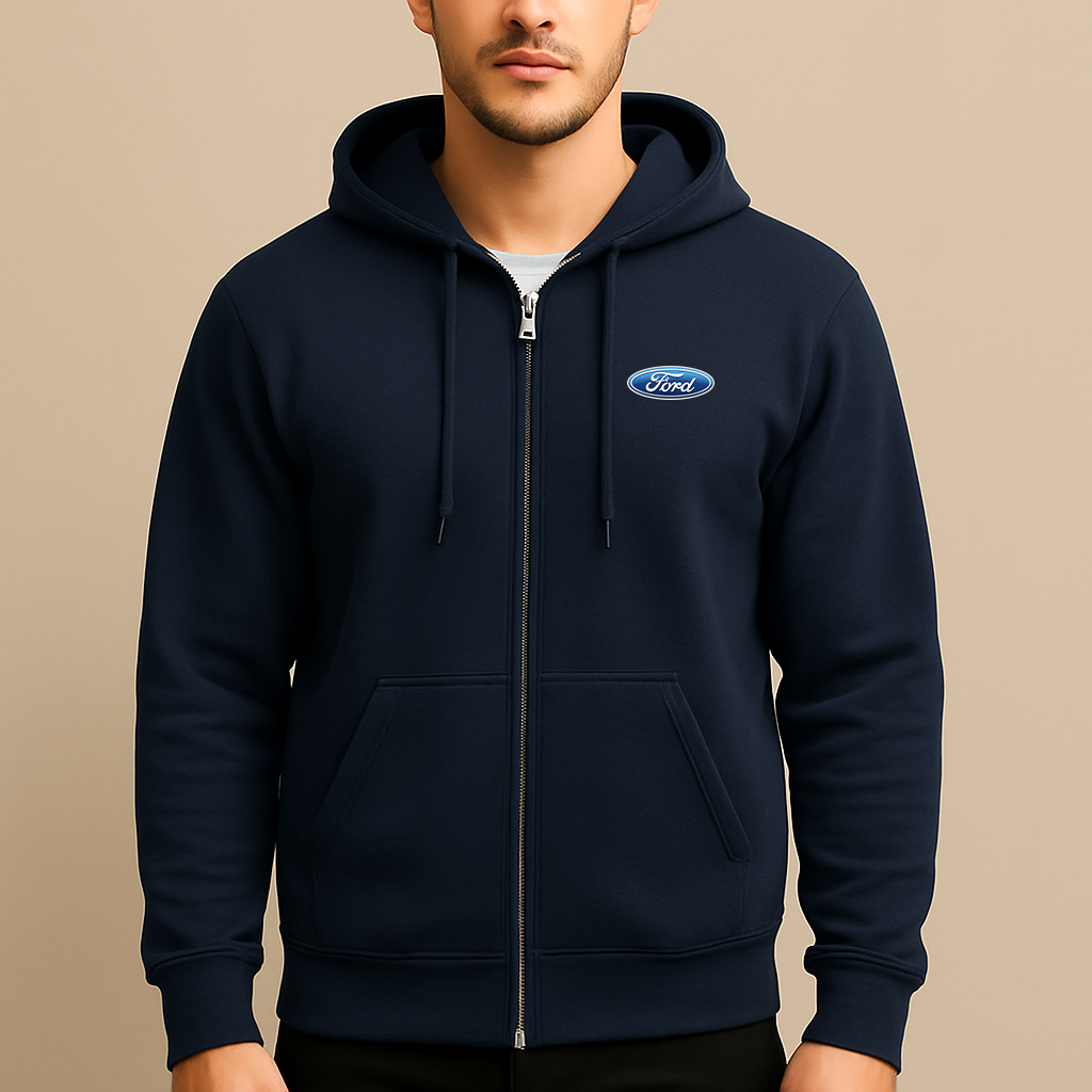 Men’s Ford Car Zipper Hoodie