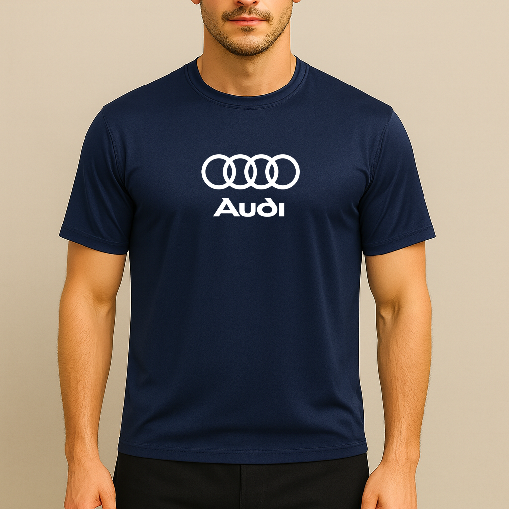 Men’s Audi Motorsports Car Polyester T-Shirt