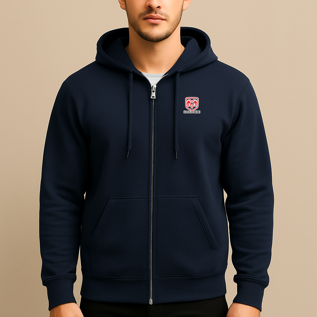 Men’s Dodge Car Zipper Hoodie