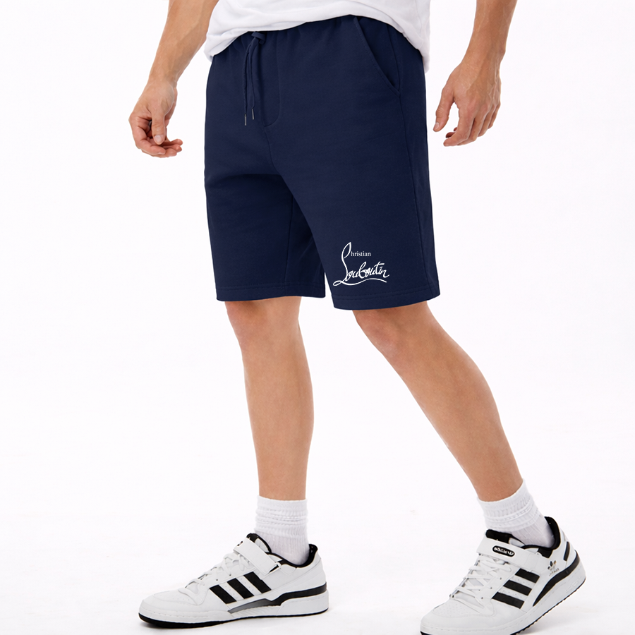 Men's Christian Louboutin Athletic Fleece Shorts