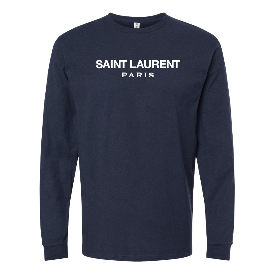 Men's Saint Laurent Cotton Long Sleeve T-Shirt