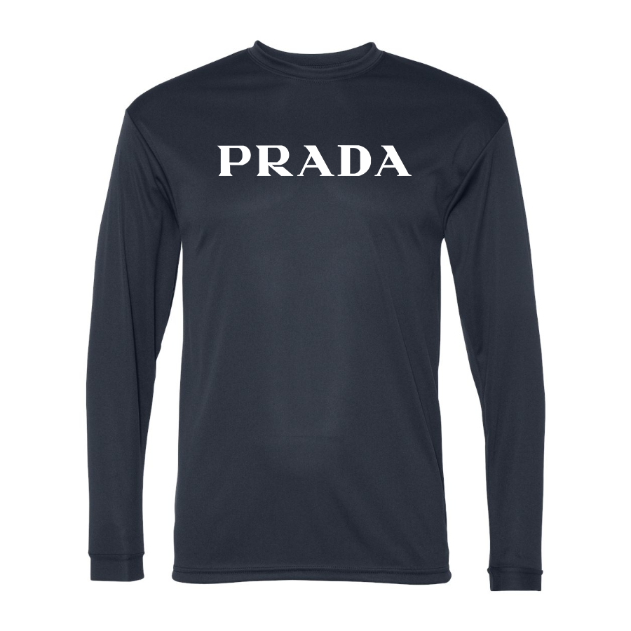 Men's Prada Polyester Long Sleeve T-Shirt