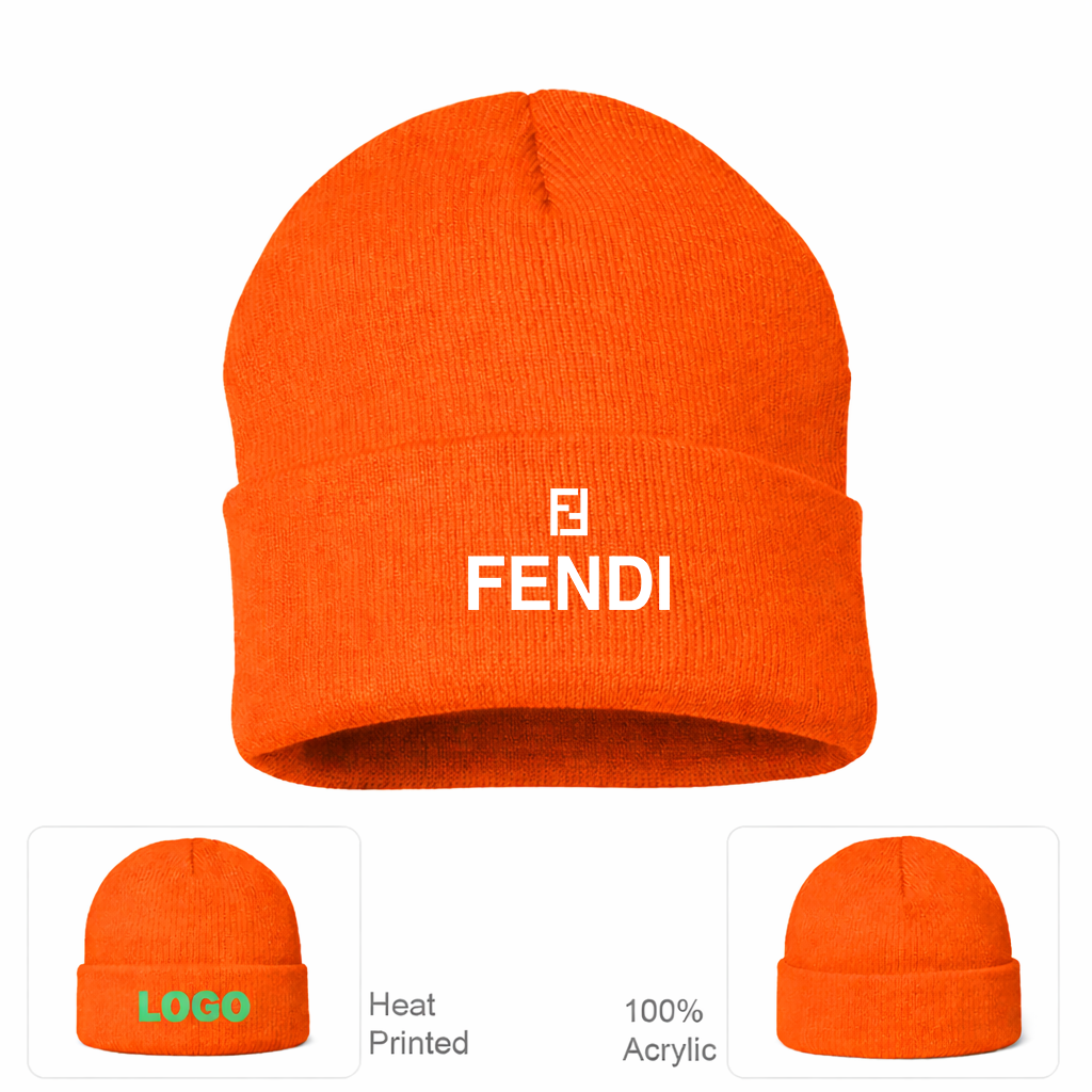 Fendi Cuffed Beanie Hat