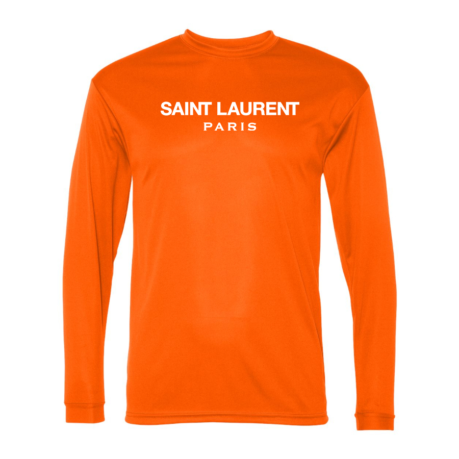 Men's Saint Laurent Polyester Long Sleeve T-Shirt
