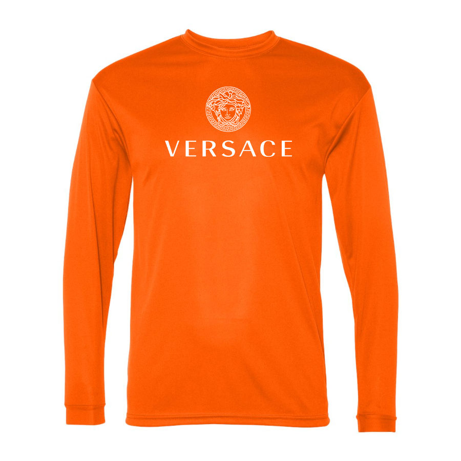Men's Versace Polyester Long Sleeve T-Shirt