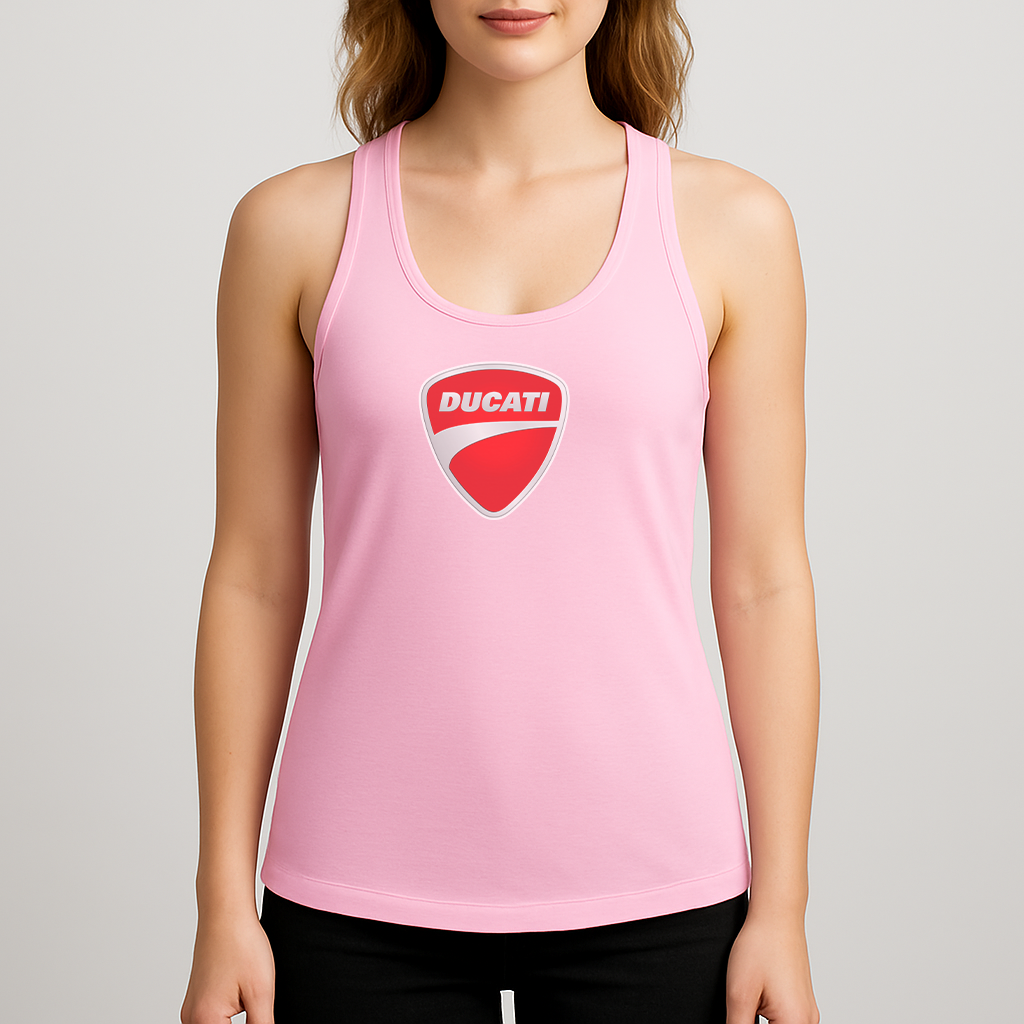 Women's Ducati Motorcycle Racerback Tank Top