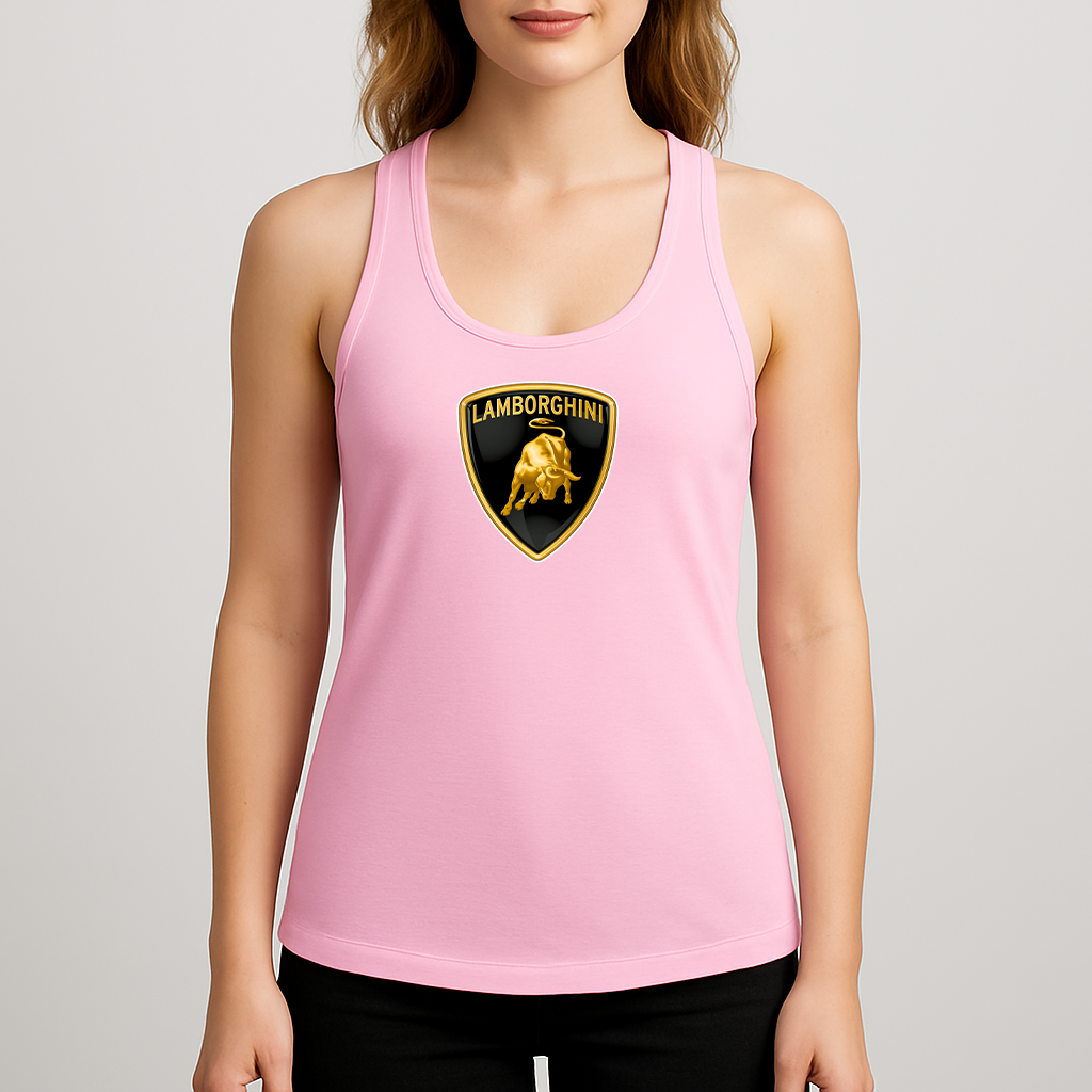 Women's Lamborghini Car Racerback Tank Top