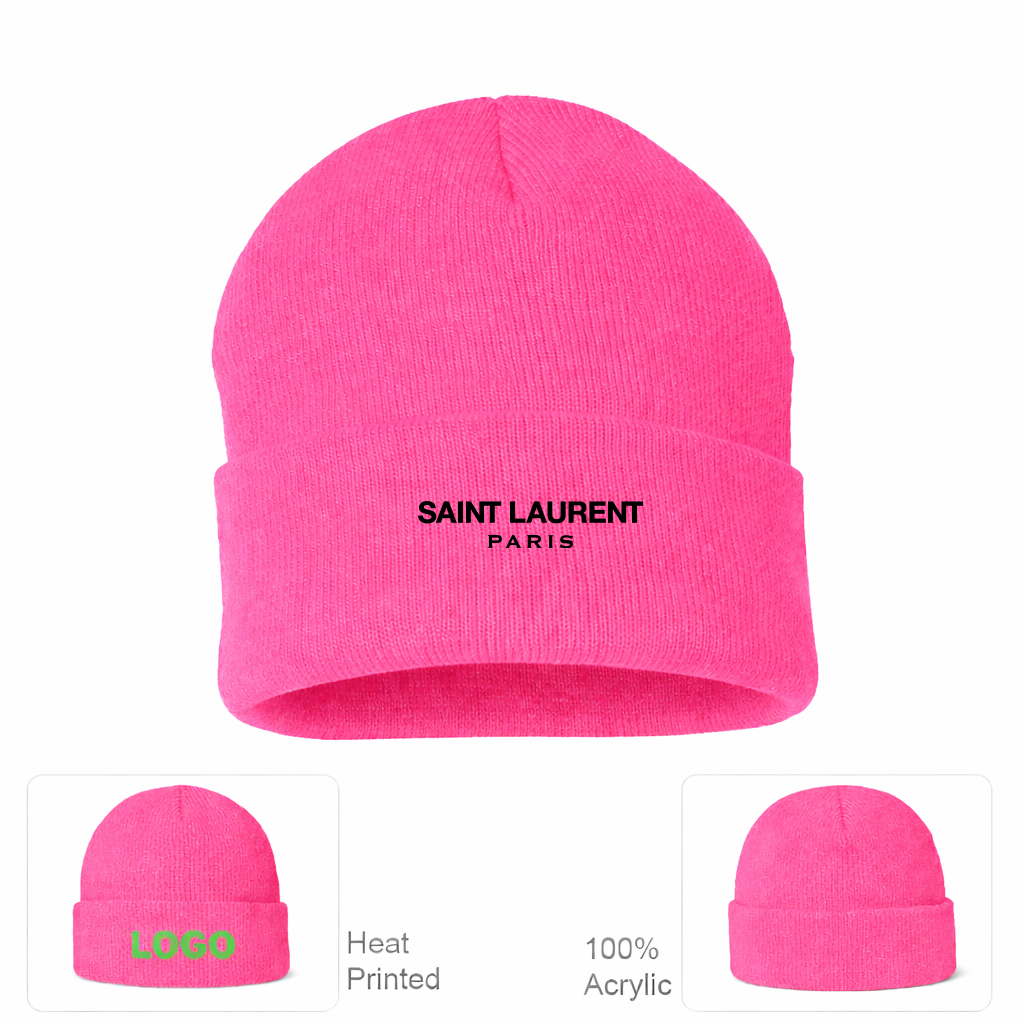 Saint Laurent Cuffed Beanie Hat