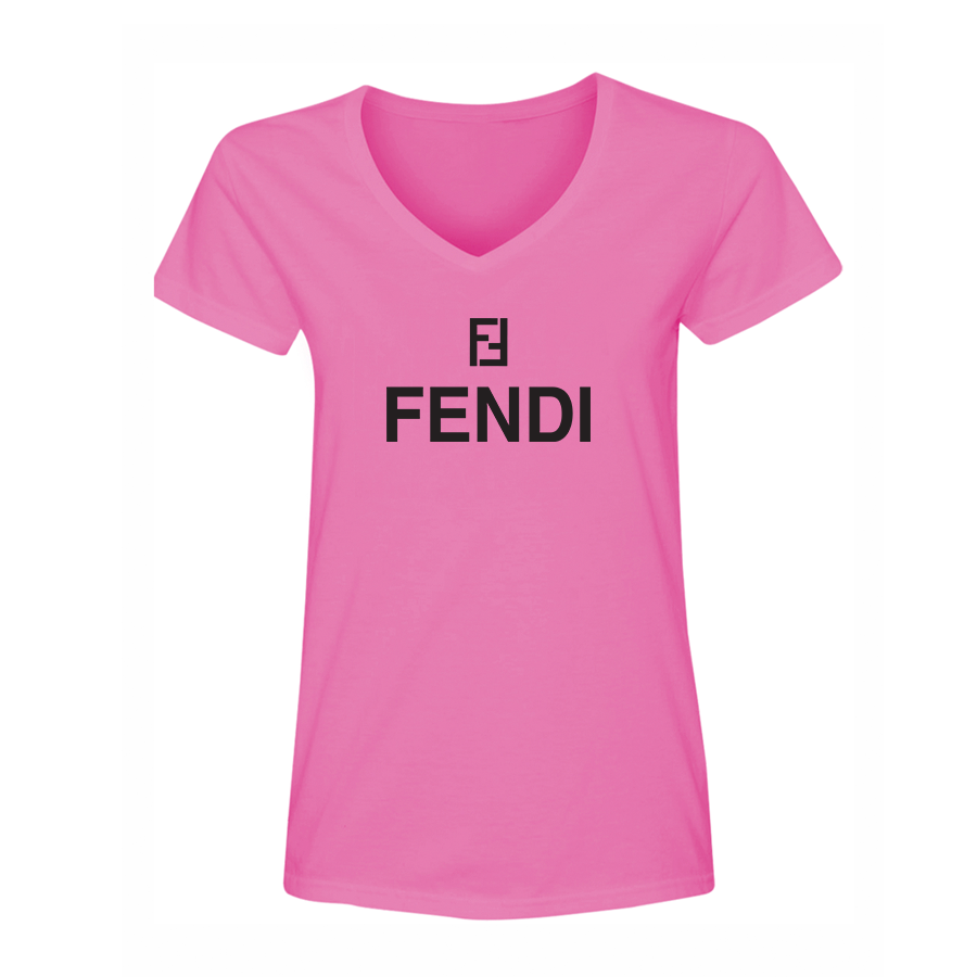 Women's Fendi V-Neck T-Shirt