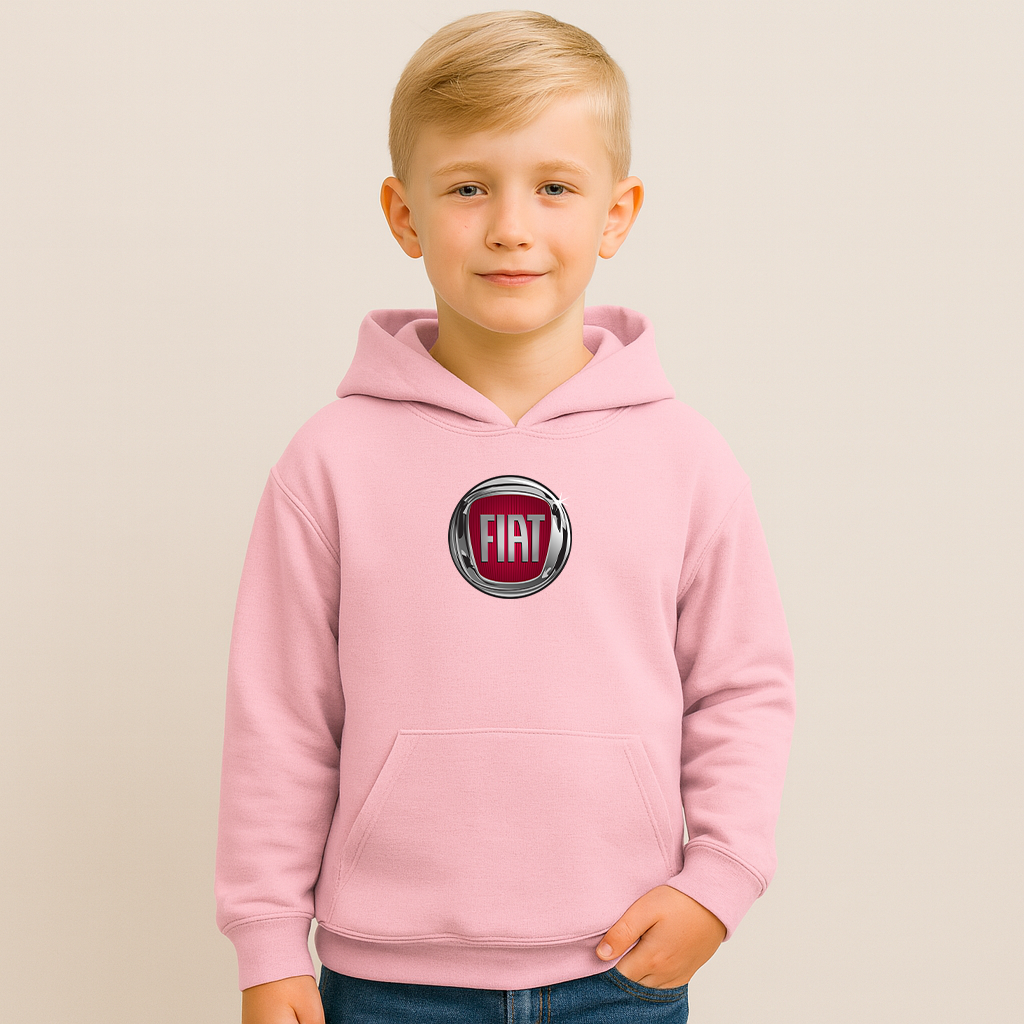 Youth Kids Fiat Car Pullover Hoodie