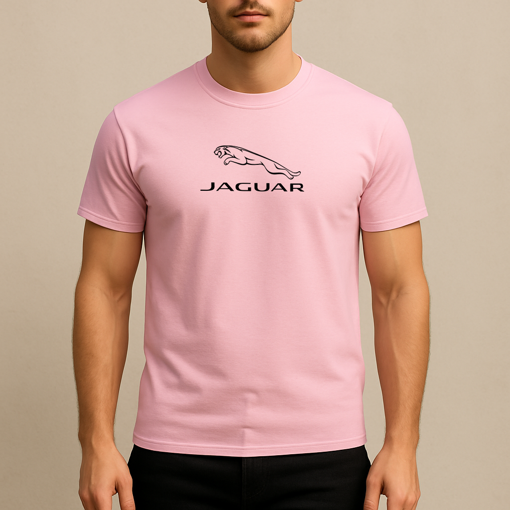 Men’s Jaguar Symbol Car Cotton T-Shirt