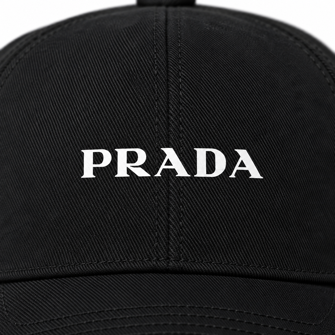 Prada dad baseball cap black detail