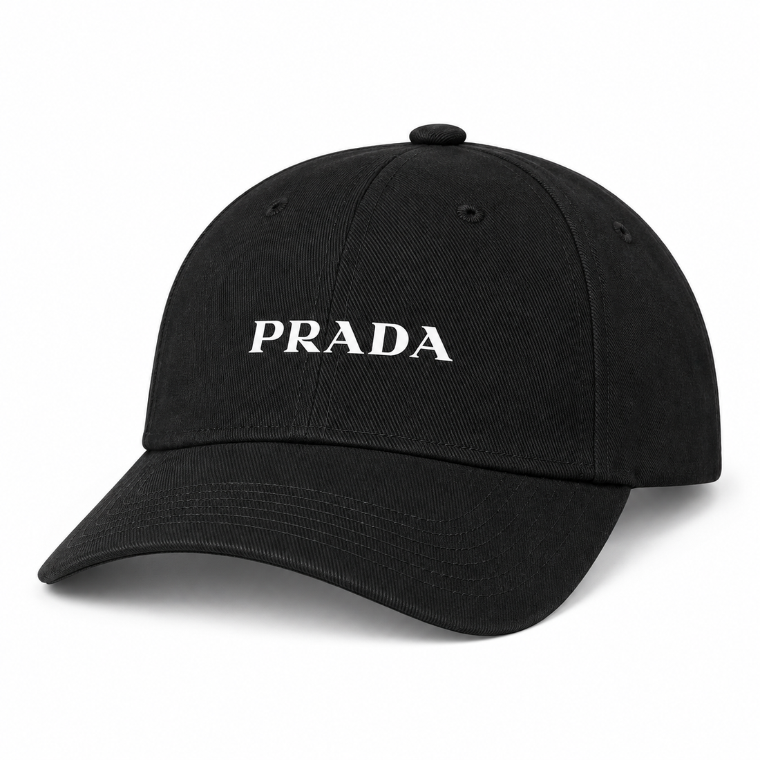 Prada dad baseball cap black angle