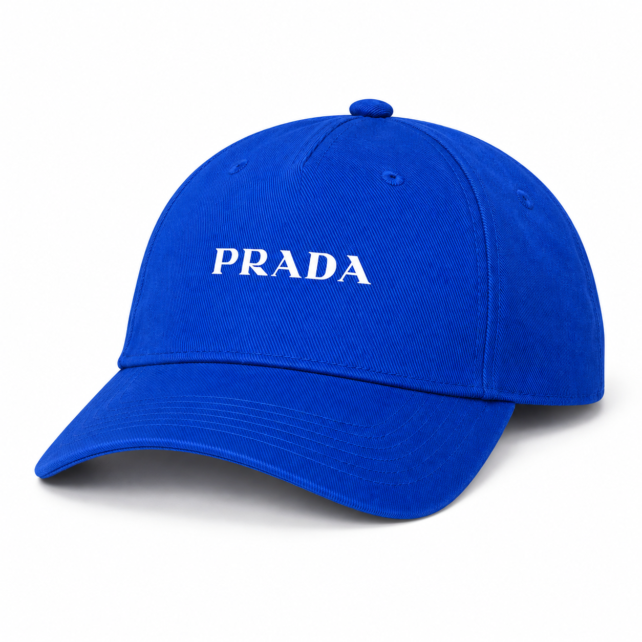 Prada dad baseball cap blue angle