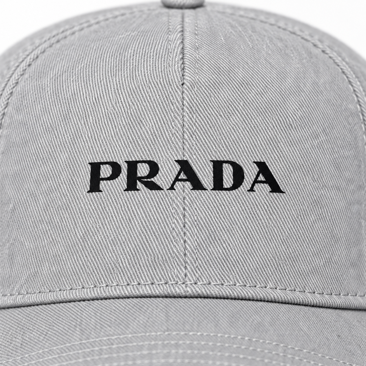 Prada dad baseball cap grey detail