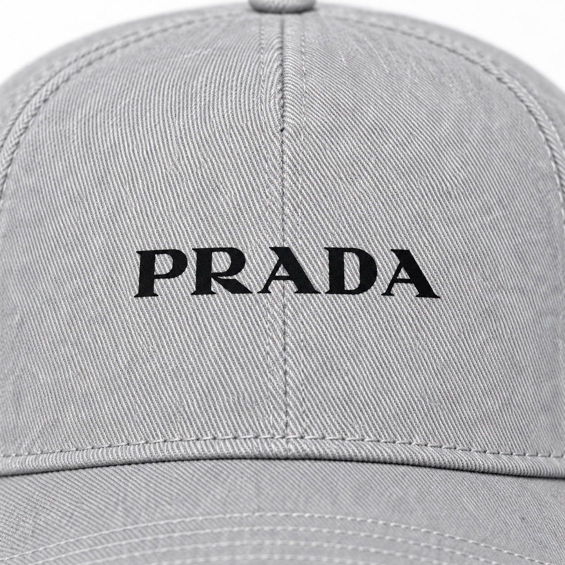 Prada dad baseball cap grey detail