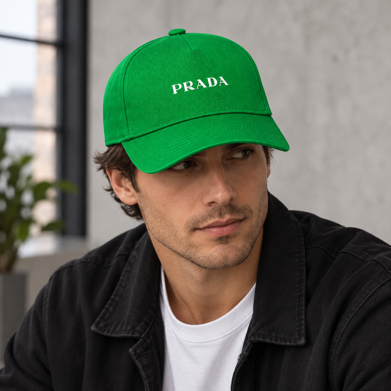 Prada dad baseball cap kelly green lifestyle
