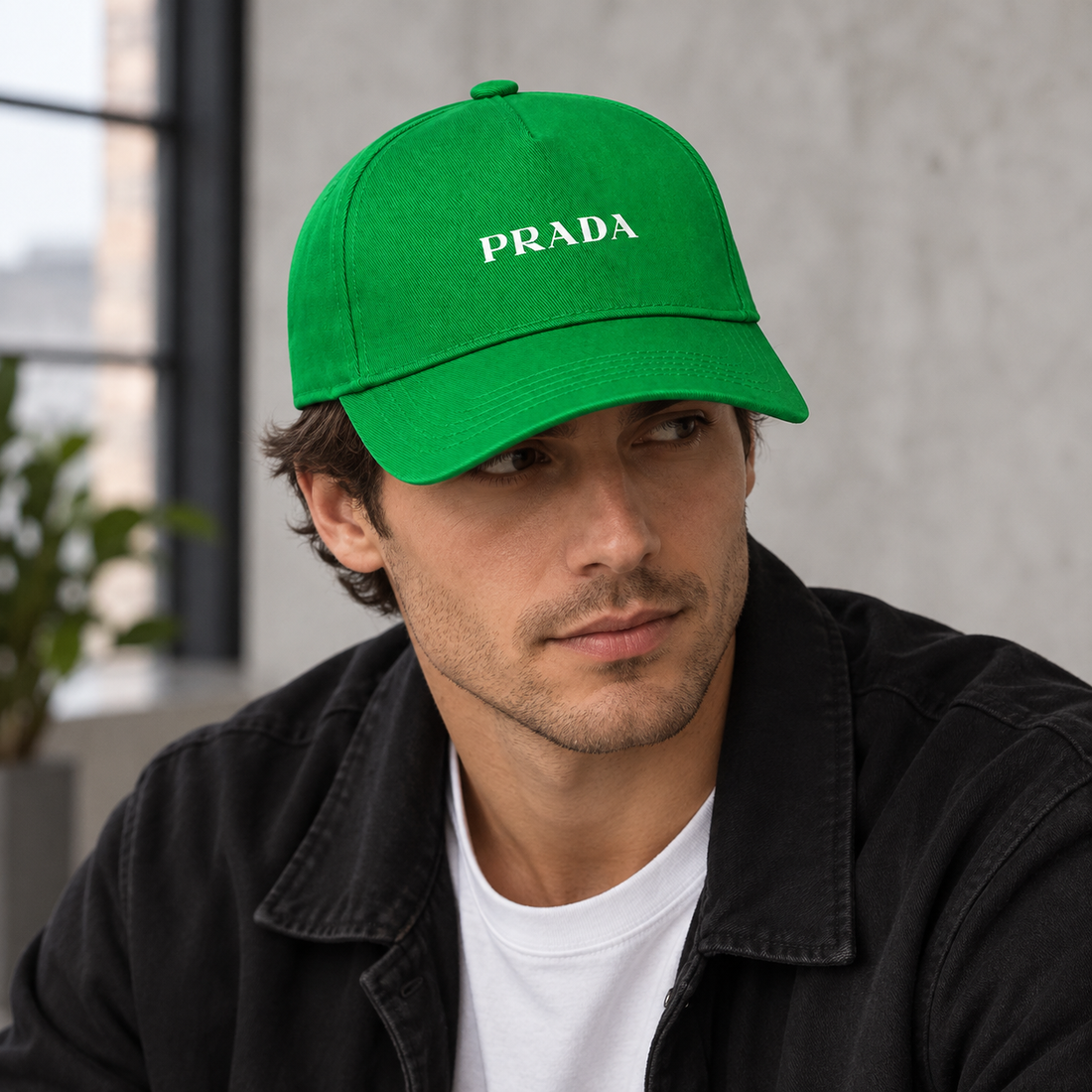 Prada dad baseball cap kelly green lifestyle