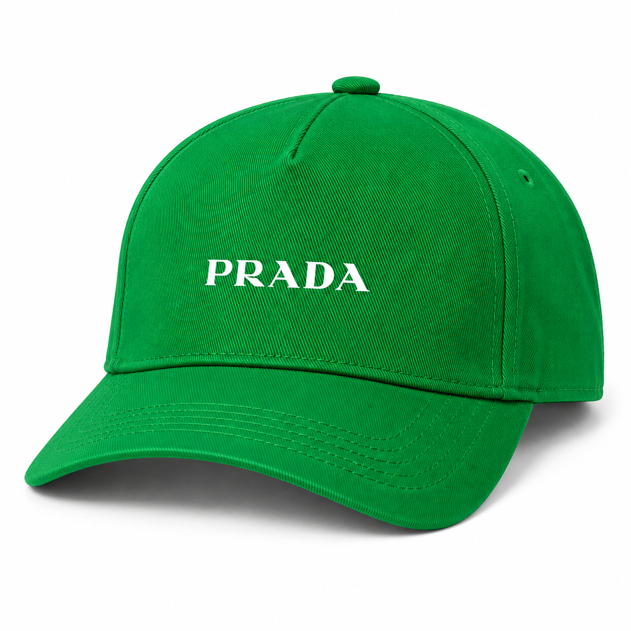 Prada dad baseball cap kelly green angle