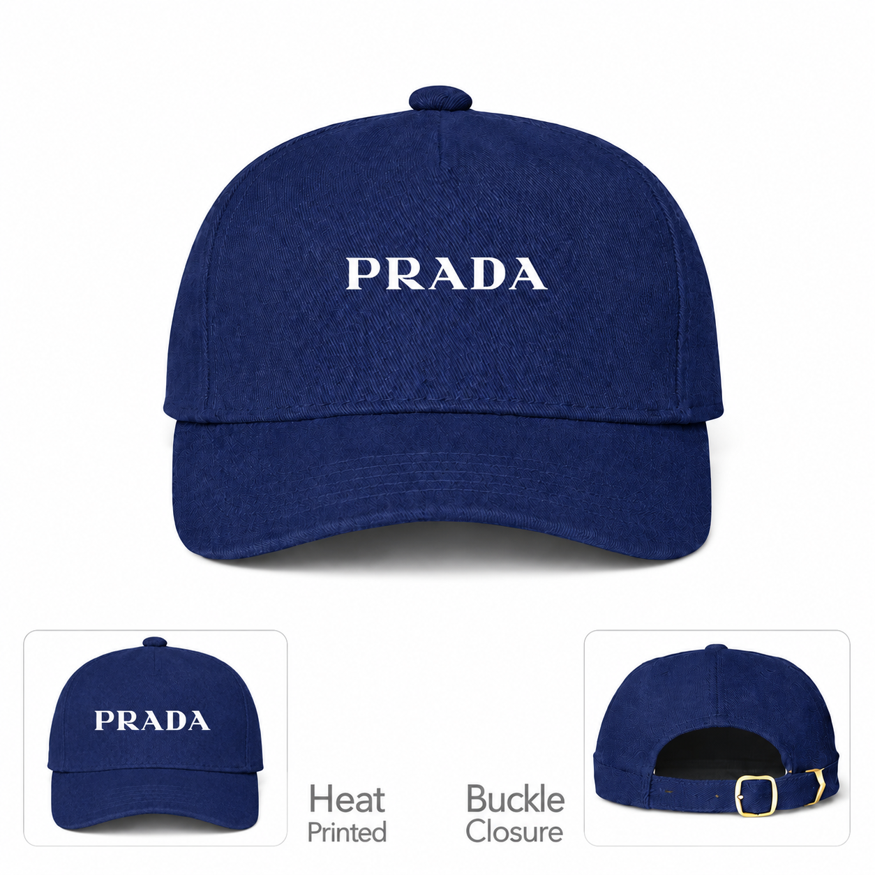 Prada dad baseball cap navy main