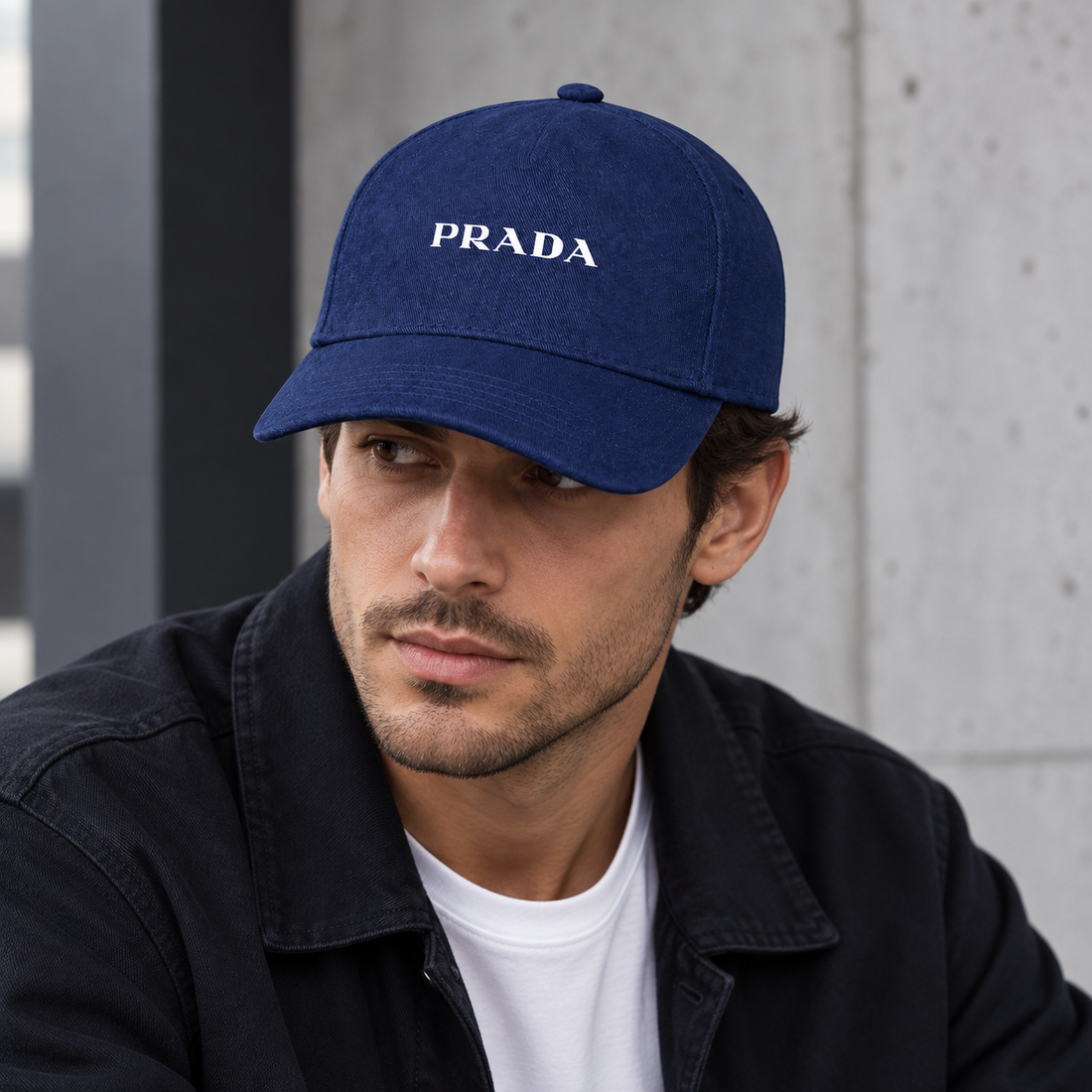 Prada dad baseball cap navy lifestyle