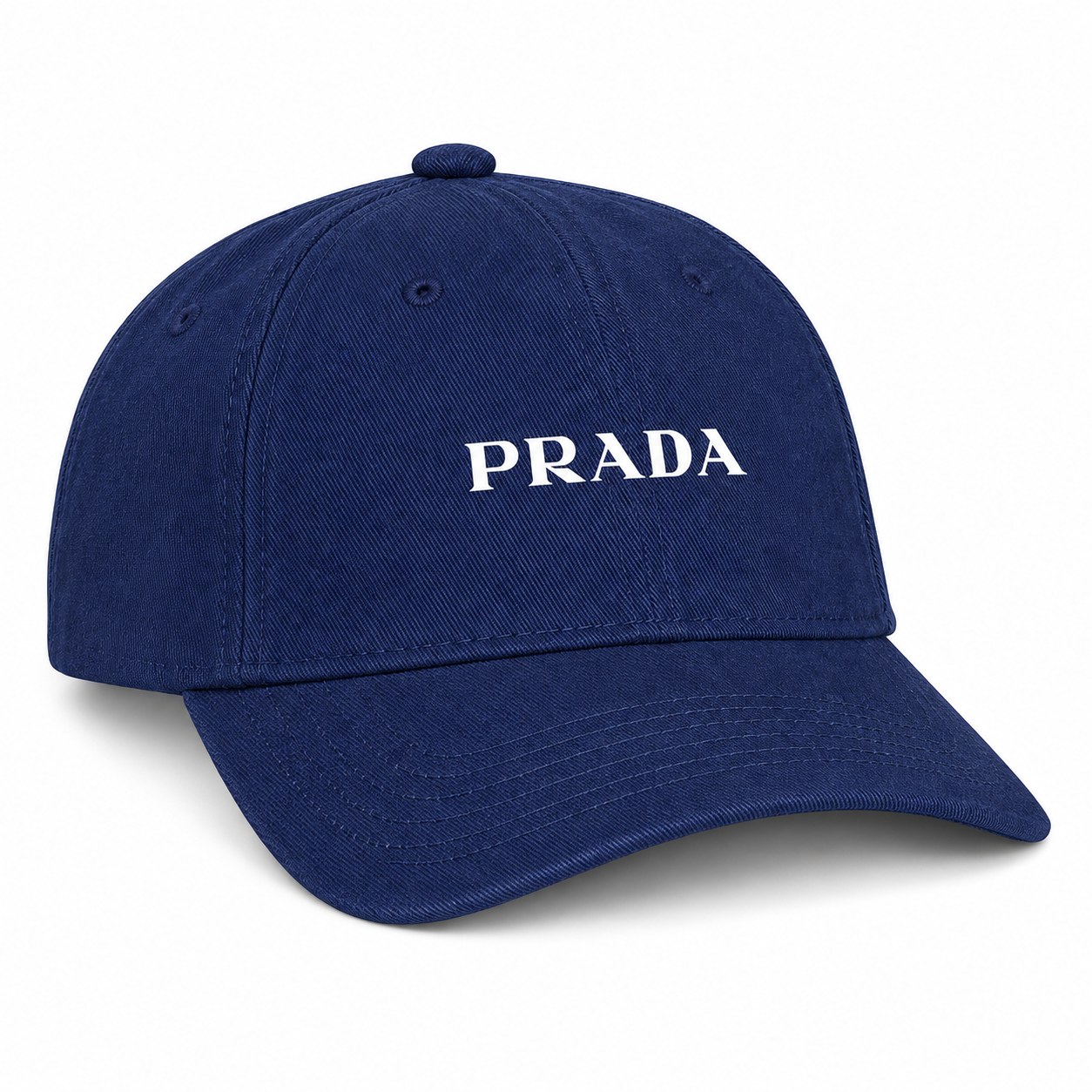 Prada dad baseball cap navy angle