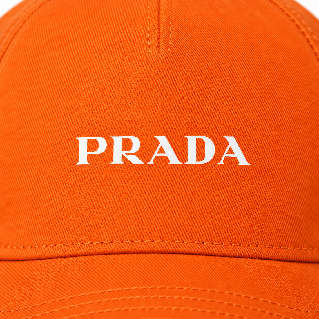 Prada dad baseball cap orange detail