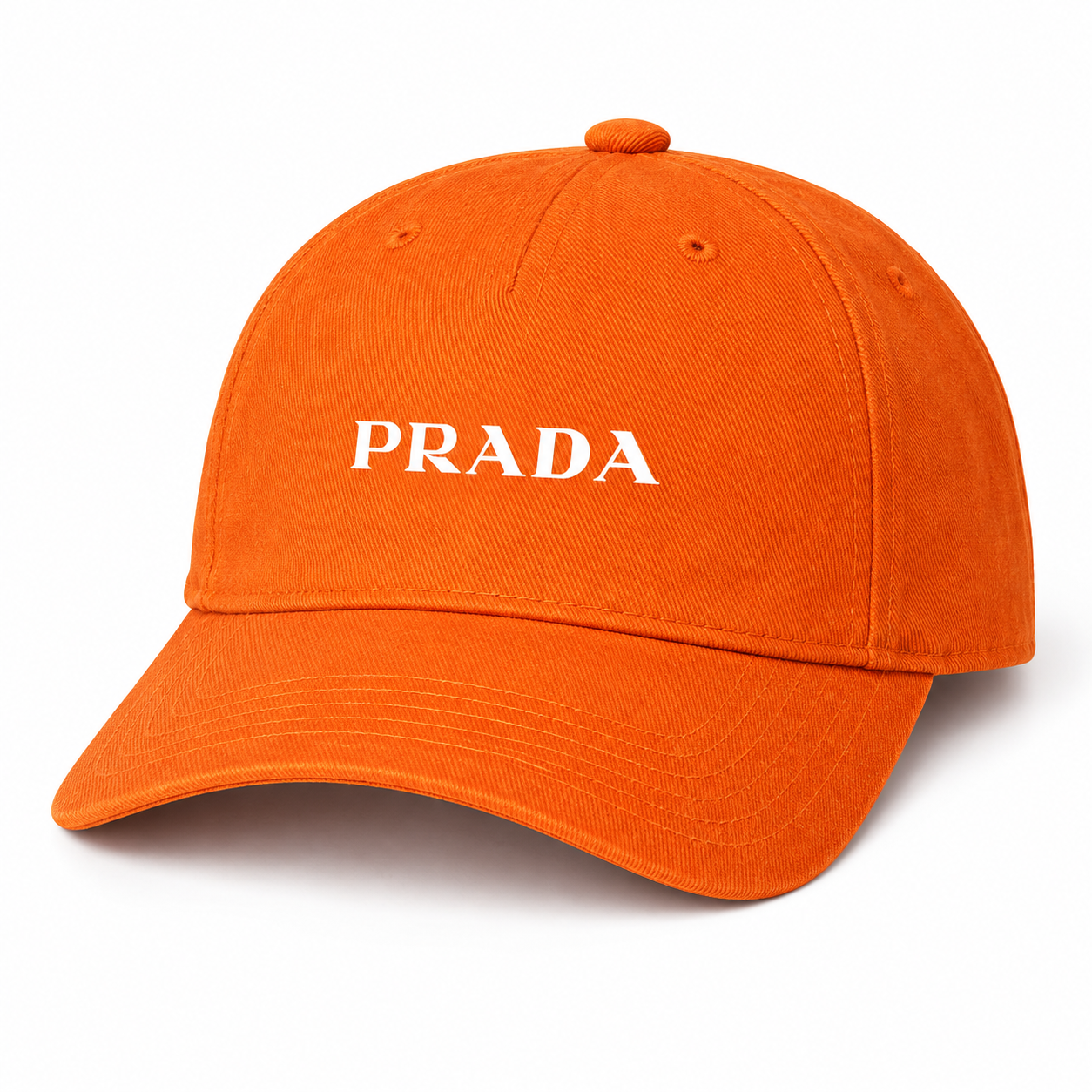 Prada dad baseball cap orange angle