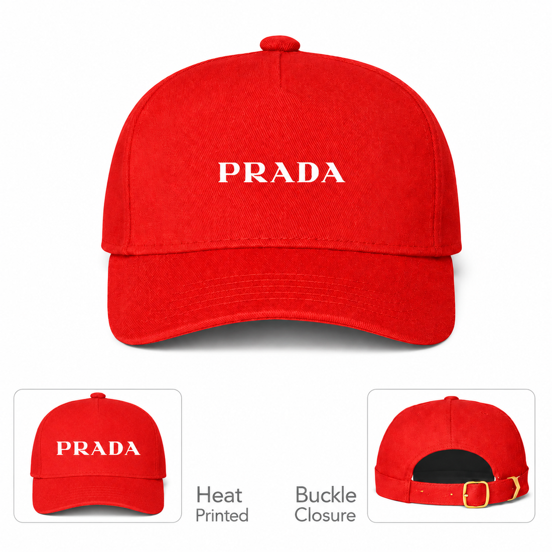 Prada dad baseball cap red main