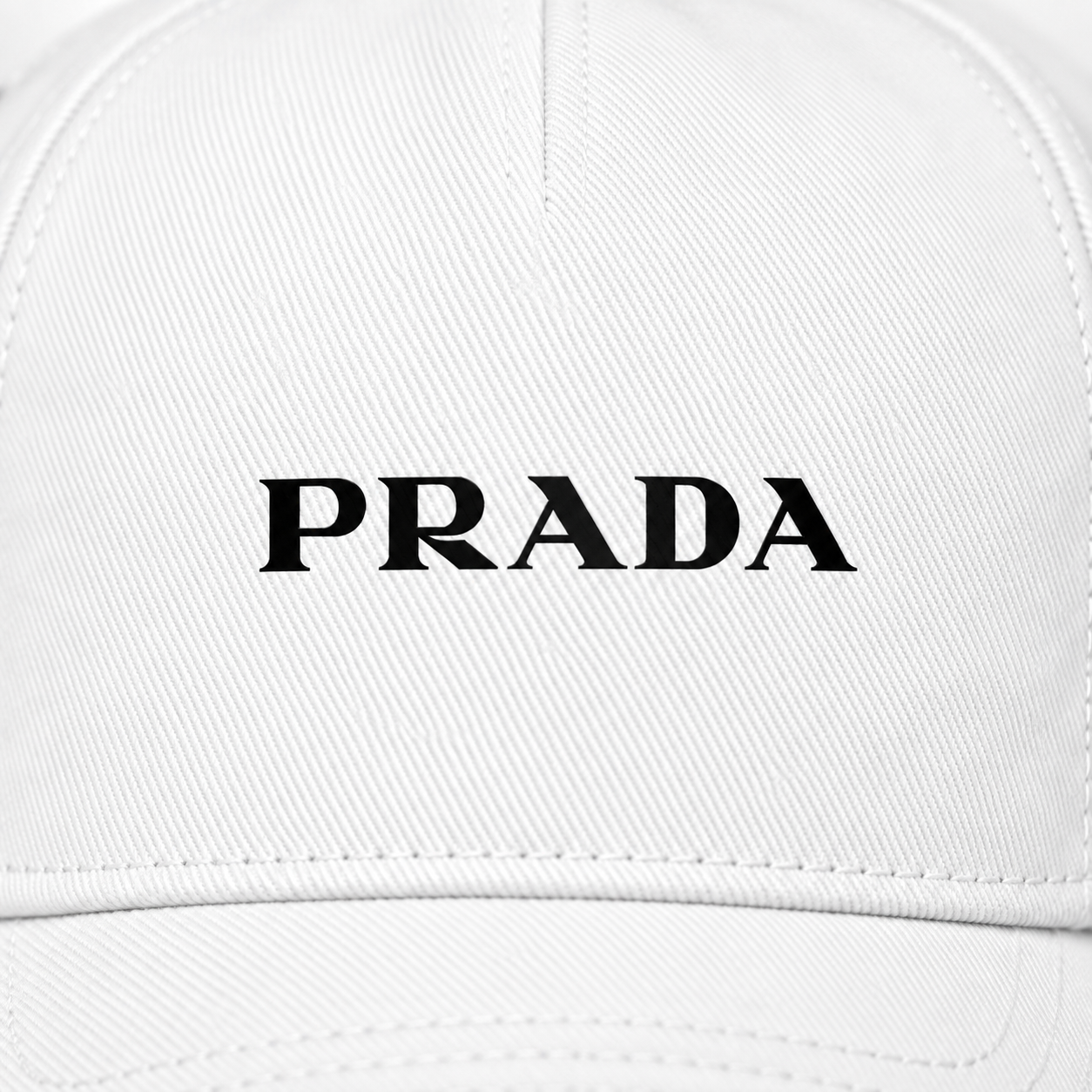 Prada dad baseball cap white detail