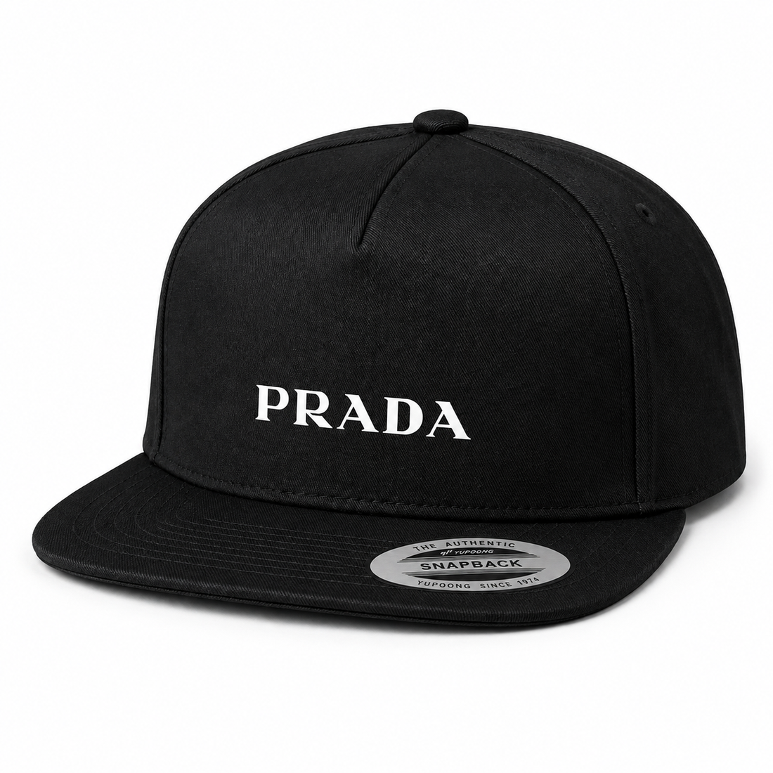 Prada Snapback Hat | Color: Black | Image 3