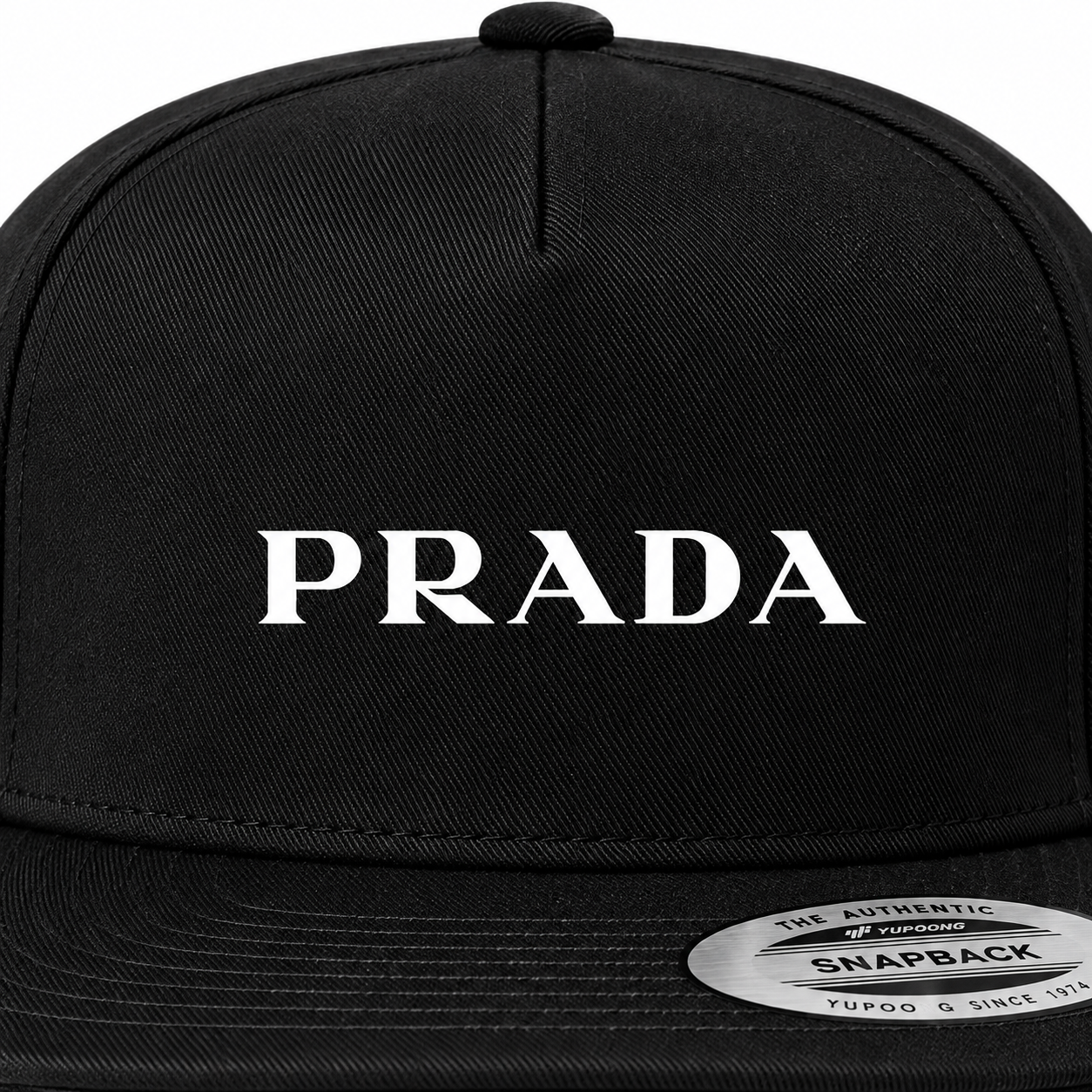 Prada Snapback Hat | Color: Black | Image 4