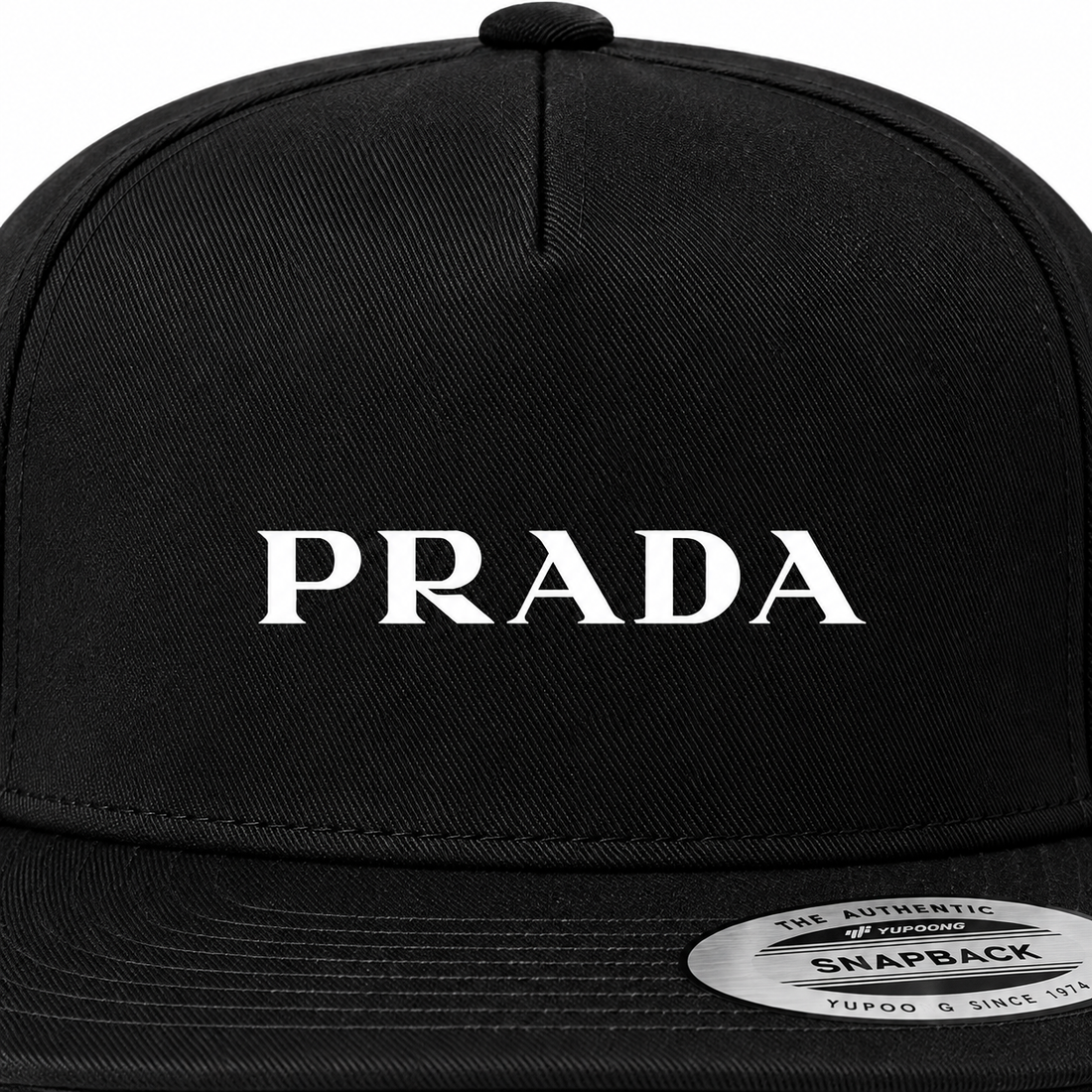 Prada Snapback Hat | Color: Black | Image 4