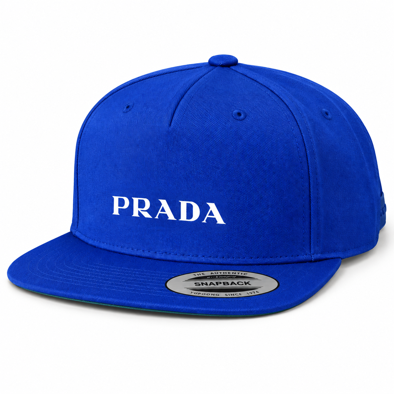 Prada Snapback Hat | Color: Blue | Image 3