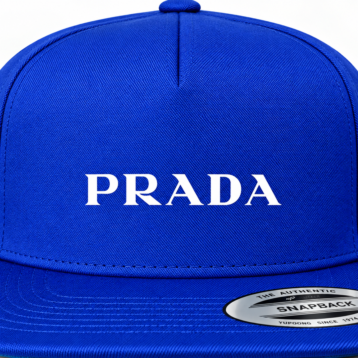 Prada Snapback Hat | Color: Blue | Image 4