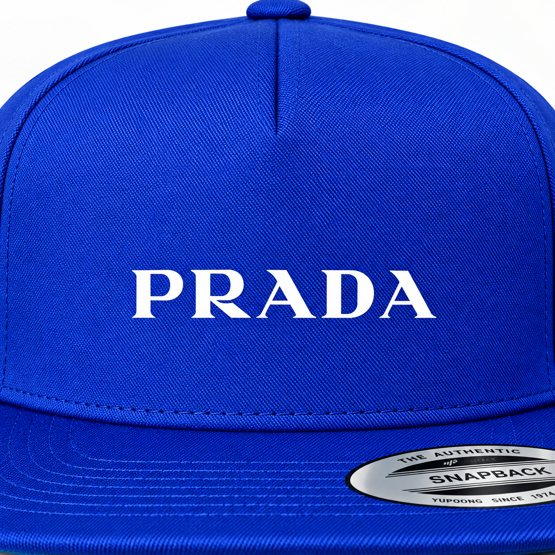 Prada Snapback Hat | Color: Blue | Image 4