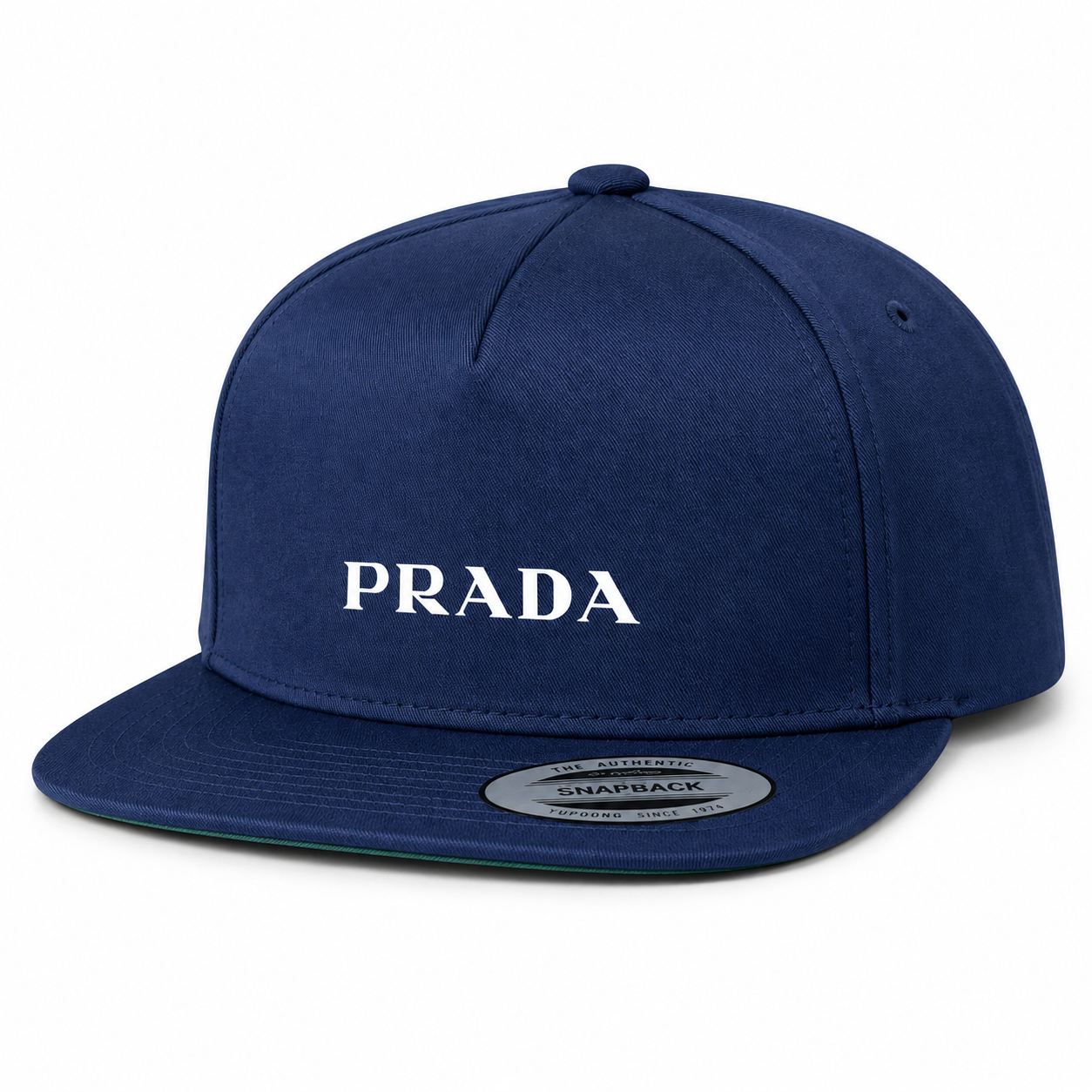 Prada Snapback Hat | Color: Navy | Image 3