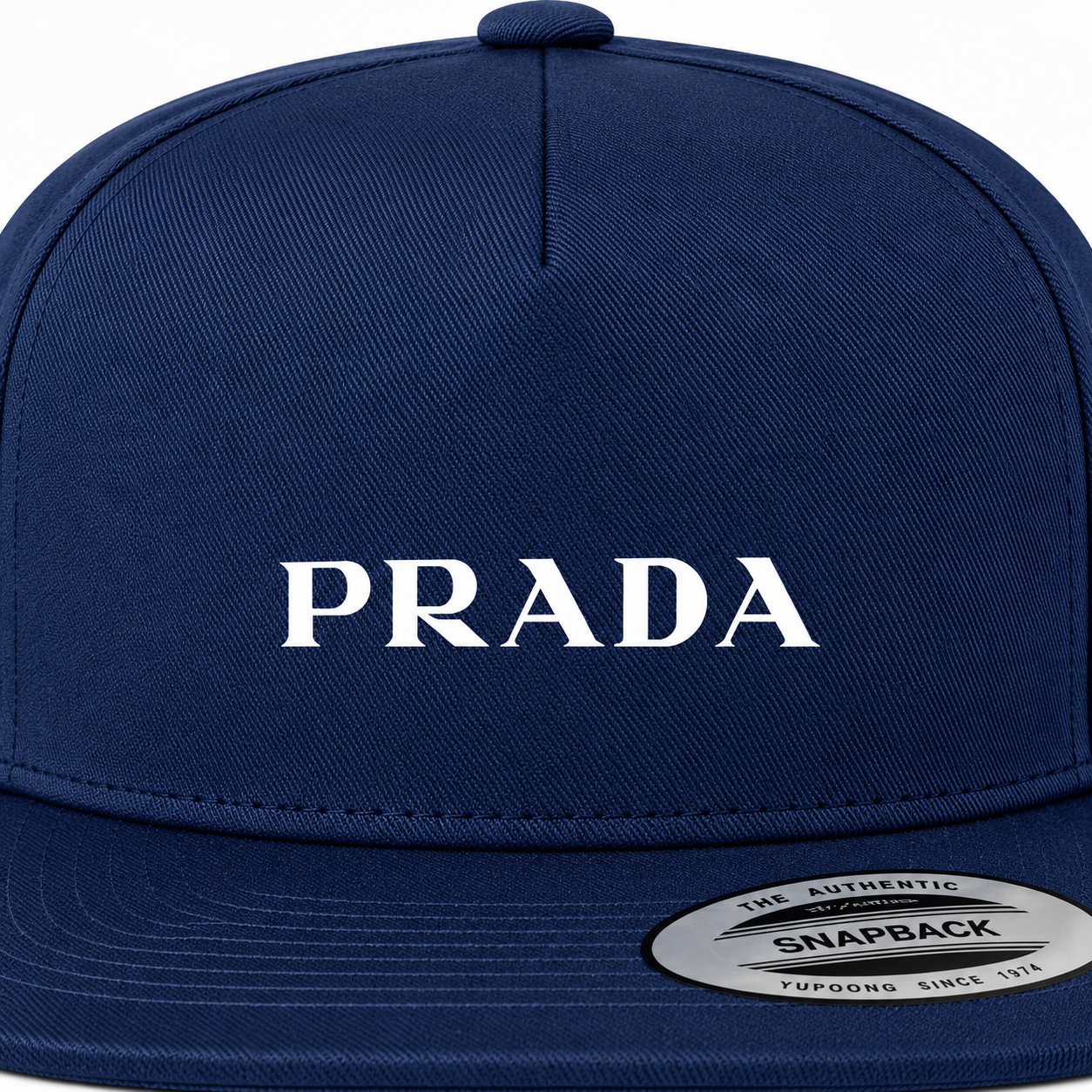 Prada Snapback Hat | Color: Navy | Image 4