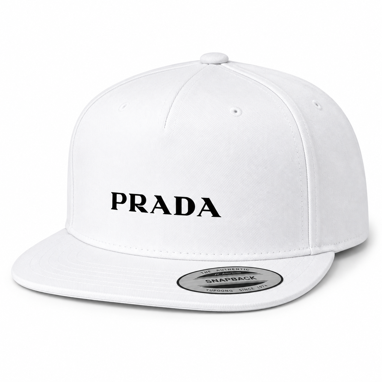 Prada Snapback Hat | Color: White | Image 3