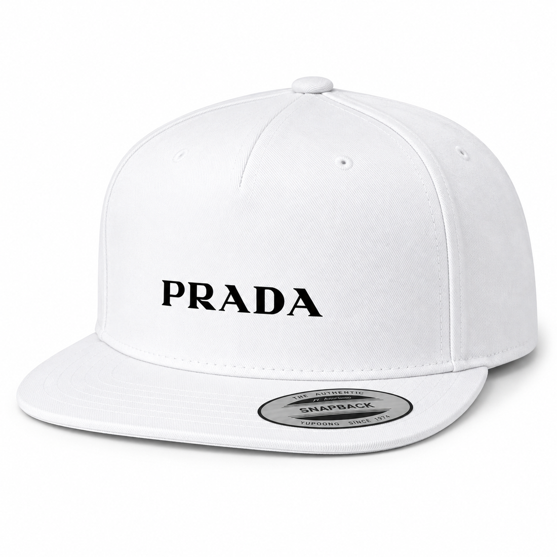 Prada Snapback Hat | Color: White | Image 3