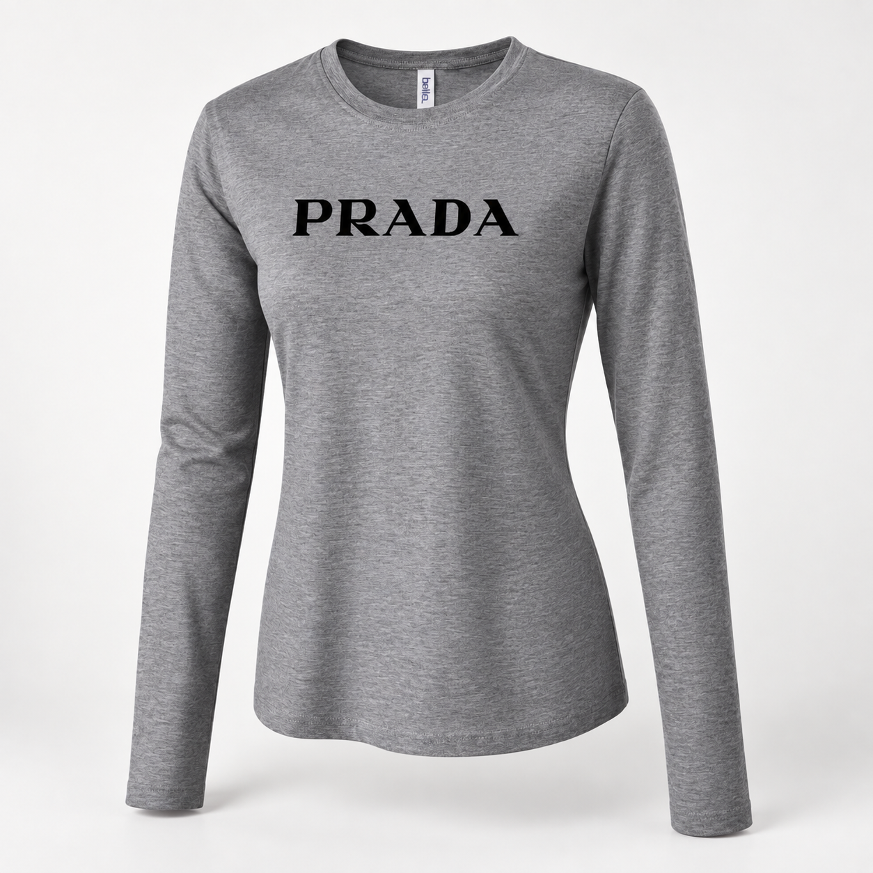 Women's Prada Long Sleeve T-Shirt – Grey hero
