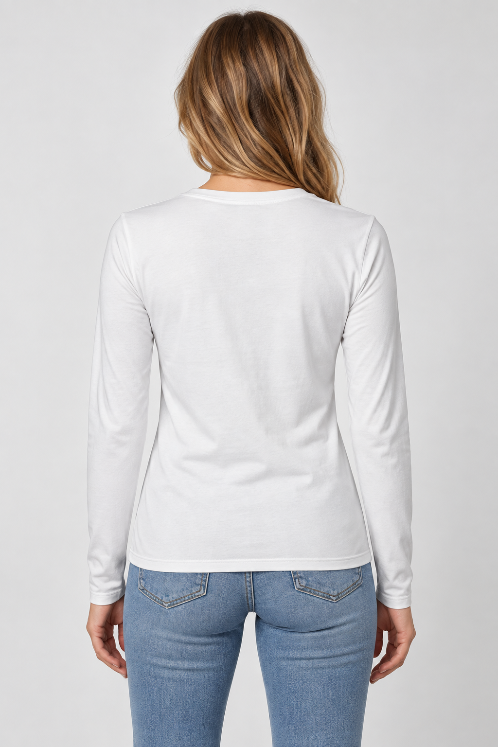 Women's Prada Long Sleeve T-Shirt – White back view