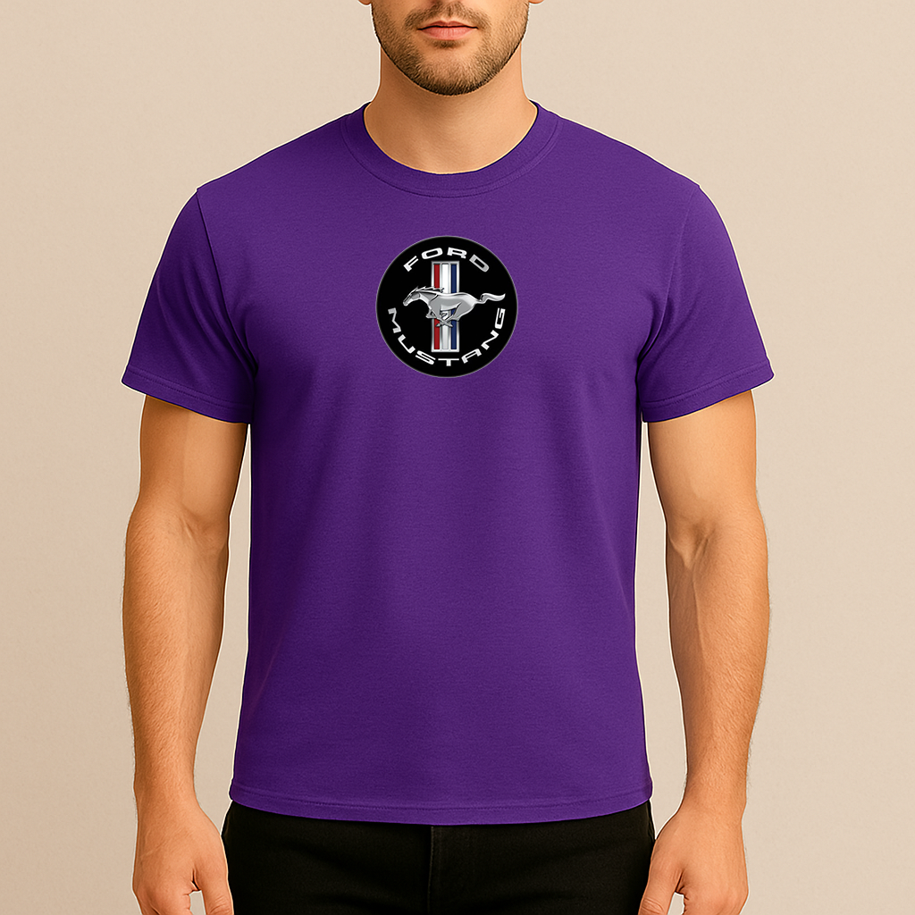 Men’s Ford Mustang Motorsport Supercars Cotton T-Shirt