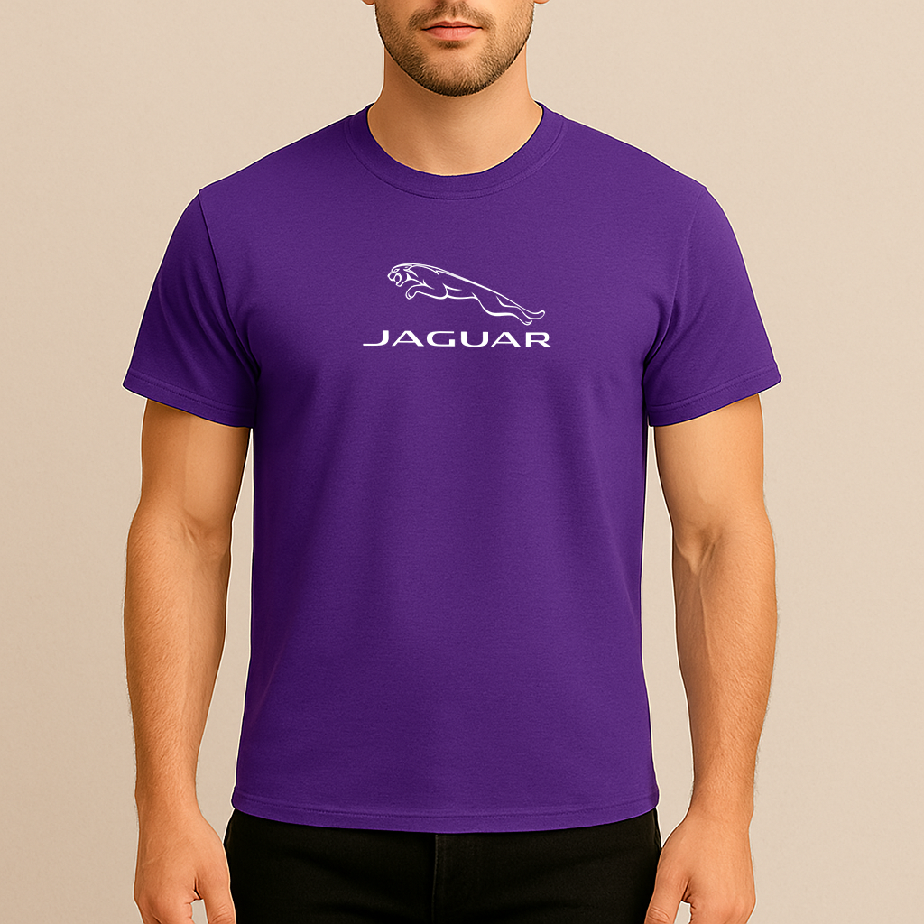 Men’s Jaguar Symbol Car Cotton T-Shirt