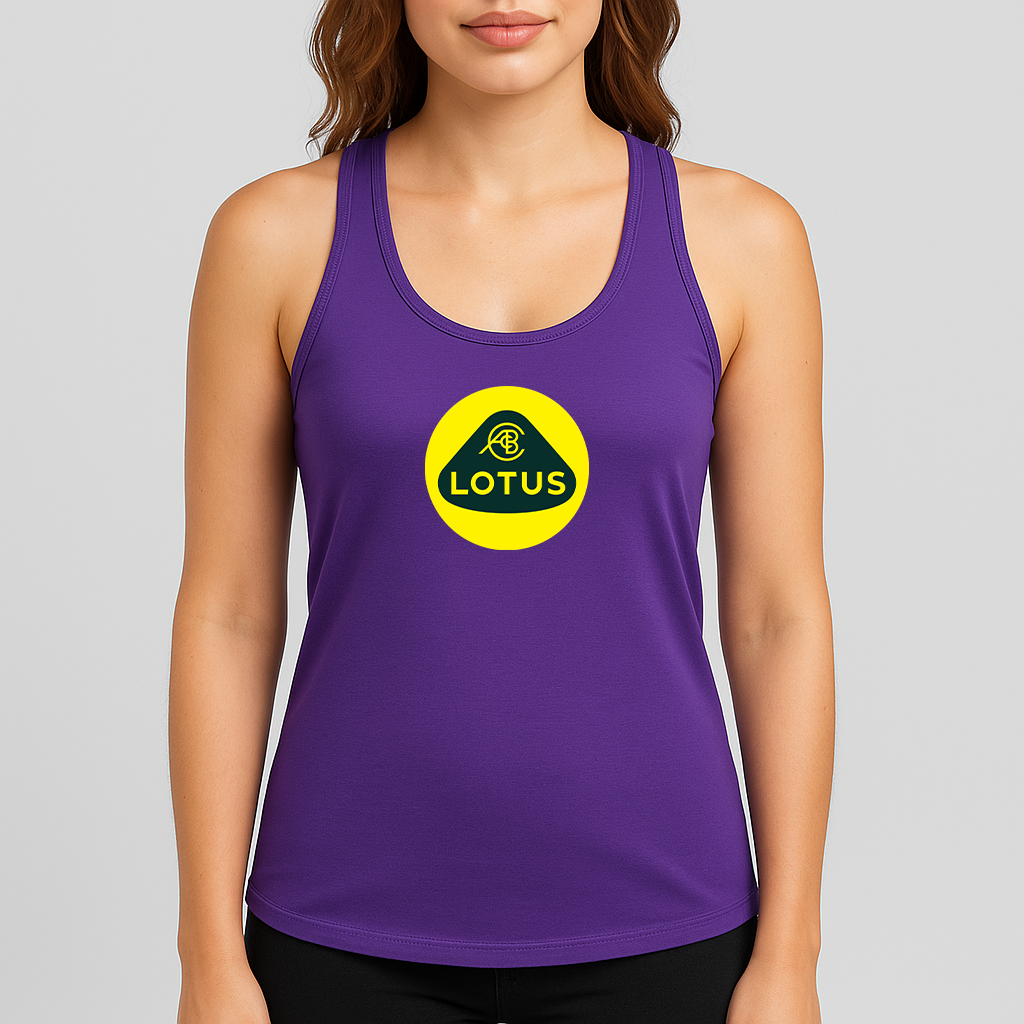 Women's Lotus Car Racerback Tank Top