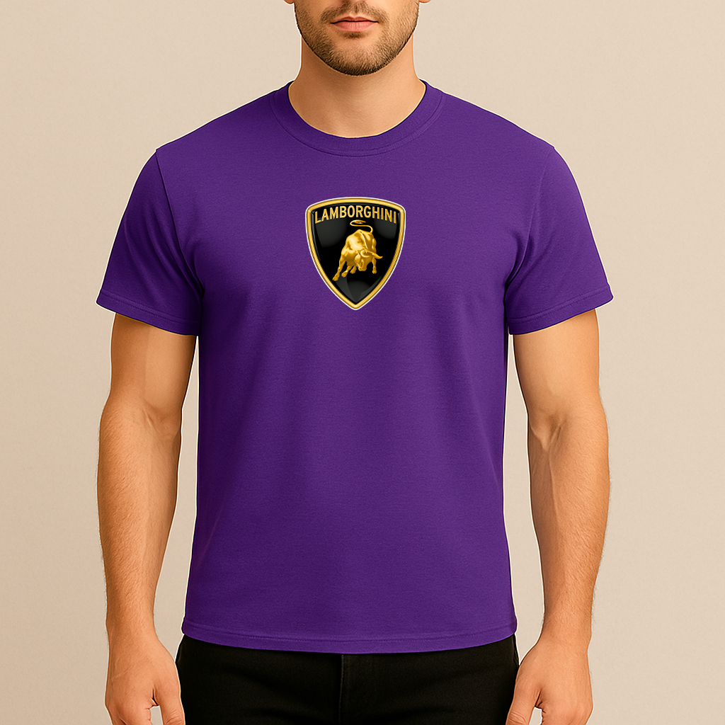 Men’s Lamborghini Car Cotton T-Shirt