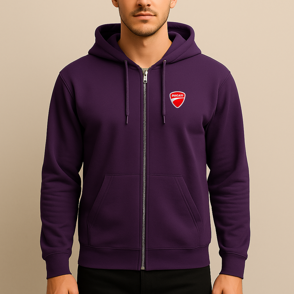 Men’s Ducati Motorcycle Zipper Hoodie