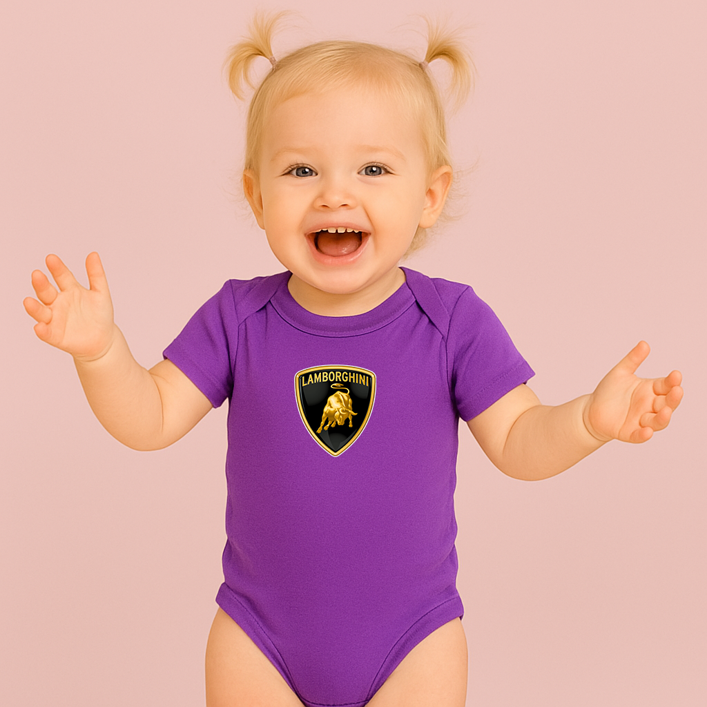 Lamborghini Car Baby Romper Onesie