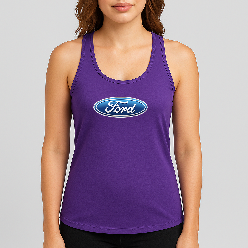 Women's Ford Car Racerback Tank Top
